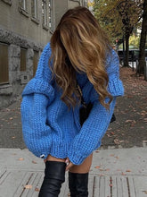 Oversized Chunky Knit Turtleneck Sweater - Sun Imperial product photo 3