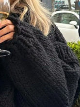 Oversized Chunky Knit Turtleneck Sweater - Sun Imperial product photo 5