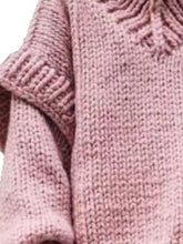 Oversized Chunky Knit Turtleneck Sweater - Sun Imperial product photo 7