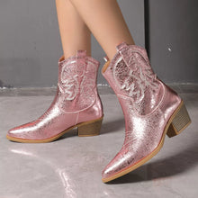 Point Toe Block Heels Boots - Sun Imperial product photo 3