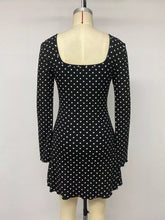 Polka-Dot Lace-Trim V-Neck Mini Dress - Sun Imperial product photo 13