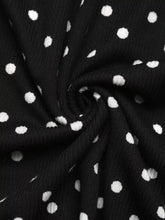 Polka Dot Long Sleeve Ruffle Hem Mini Dress - Sun Imperial product photo 11