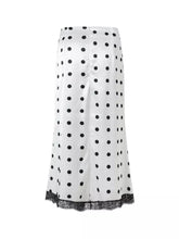 Polka Dot Midi Skirt with Lace Trim - Sun Imperial product photo 11