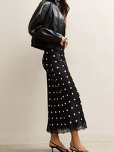Polka Dot Midi Skirt with Lace Trim - Sun Imperial product photo 6