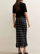 Polka Dot Midi Skirt with Lace Trim - Sun Imperial product photo 8