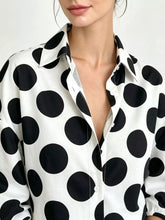 Polka-Dot Puff-Sleeve Button-Up Shirt - Sun Imperial product photo 2