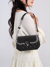 Quilted PU Leather Crossbody Bag with Rhinestone Decor - Sun Imperial product photo 11