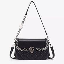 Quilted PU Leather Crossbody Bag with Rhinestone Decor - Sun Imperial product photo 1