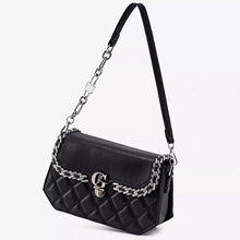 Quilted PU Leather Crossbody Bag with Rhinestone Decor - Sun Imperial product photo 2