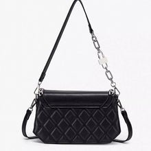 Quilted PU Leather Crossbody Bag with Rhinestone Decor - Sun Imperial product photo 4