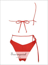 Red Cutout One-Piece Swimsuit - Sun Imperial product photo 2