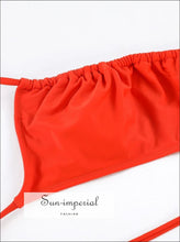 Red Cutout One-Piece Swimsuit - Sun Imperial product photo 3