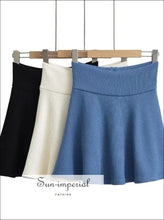 Ribbed Dual-Zip Cropped Hoodie and Mini Skirt Set - Sun Imperial product photo 5