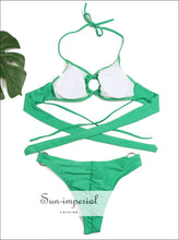 Ring-Detail Wire-Free Bikini Set - Sun Imperial product photo 2