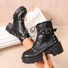 Round Toe Block Heels Boots - Sun Imperial product photo 3