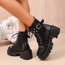 Round Toe Block Heels Boots - Sun Imperial product photo 4