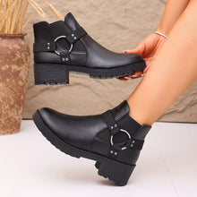 Round Toe Block Heels Boots - Sun Imperial product photo 2