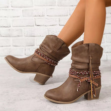 Round Toe Block Heels Boots - Sun Imperial product photo 1