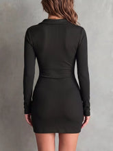 Ruched Button-Down Bodycon Mini Dress - Sun Imperial product photo 4