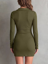 Ruched Button-Down Bodycon Mini Dress - Sun Imperial product photo 8