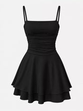 Ruched Spaghetti Strap Layered Mini Dress - Sun Imperial product photo 25