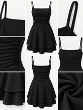 Ruched Spaghetti Strap Layered Mini Dress - Sun Imperial product photo 26