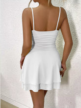 Ruched Spaghetti Strap Layered Mini Dress - Sun Imperial product photo 6
