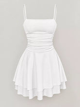 Ruched Spaghetti Strap Layered Mini Dress - Sun Imperial product photo 7