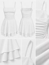 Ruched Spaghetti Strap Layered Mini Dress - Sun Imperial product photo 8