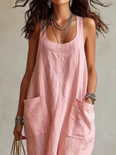 Scoop-Neck Sleeveless Maxi Dress with Pockets - Sun Imperial product photo 13