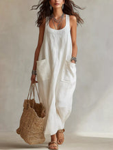 Scoop-Neck Sleeveless Maxi Dress with Pockets - Sun Imperial product photo 1