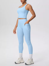 Scoop-Neck Tank and High-Waisted Leggings Set - Sun Imperial product photo 10