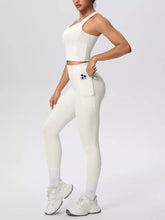 Scoop-Neck Tank and High-Waisted Leggings Set - Sun Imperial product photo 22