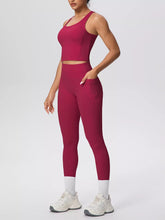 Scoop-Neck Tank and High-Waisted Leggings Set - Sun Imperial product photo 31