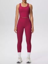Scoop-Neck Tank and High-Waisted Leggings Set - Sun Imperial product photo 32