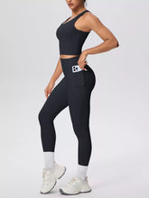 Scoop-Neck Tank and High-Waisted Leggings Set - Sun Imperial product photo 5