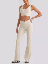 Seamless Criss-Cross V-Neck Tank and Leggings Set - Sun Imperial product photo 2