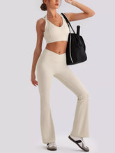 Seamless Criss-Cross V-Neck Tank and Leggings Set - Sun Imperial product photo 3