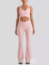 Seamless Criss-Cross V-Neck Tank and Leggings Set - Sun Imperial product photo 7