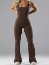 Seamless Scoop Neck Active Jumpsuit with Flared Leg Design - Sun Imperial product photo 10