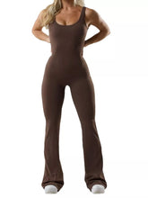 Seamless Scoop Neck Active Jumpsuit with Flared Leg Design - Sun Imperial product photo 11