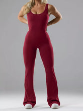 Seamless Scoop Neck Active Jumpsuit with Flared Leg Design - Sun Imperial product photo 16