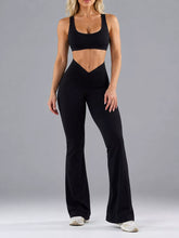 Seamless Scoop Neck Active Jumpsuit with Flared Leg Design - Sun Imperial product photo 18
