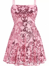 Sequin Square Neck Mini Dress - Sun Imperial product photo 15