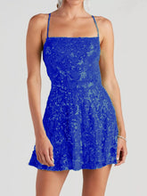 Sequin Square Neck Mini Dress - Sun Imperial product photo 16