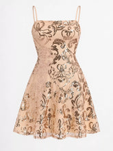 Sequin Square Neck Mini Dress - Sun Imperial product photo 24