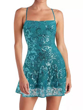 Sequin Square Neck Mini Dress - Sun Imperial product photo 26