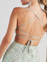 Sequin Square Neck Mini Dress - Sun Imperial product photo 3