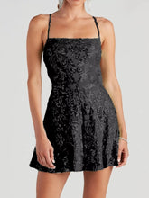 Sequin Square Neck Mini Dress - Sun Imperial product photo 6
