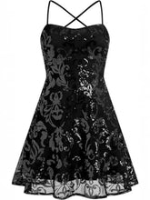 Sequin Square Neck Mini Dress - Sun Imperial product photo 9